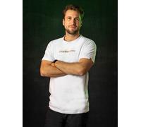 Jägermeister T-Shirt "Basic" mit Schriftzug - weiß (M), 100 % Bio-Baumwolle