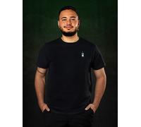 Jägermeister T-Shirt "Bottle" - schwarz (Xl), 100 % Bio-Baumwolle