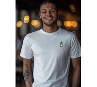 Jägermeister T-Shirt "Bottle" - weiß (Xl), 100 % Bio-Baumwolle