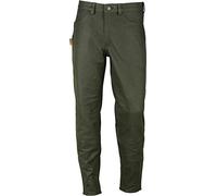 Jagd Stiefelhose Leder, Lederhose Herren Damen lang - Lederjeans- Fuente Echt Leder Lederhose Jeans 501- Jagdlederhose (48, Olive)