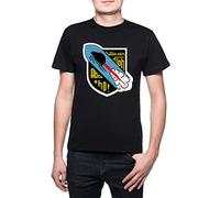 Jagdgeschwader 400 - Messerschmitt Me 163 Komet - Luftwaffe Herren T-Shirt Rundhals Schwarz Kurzarm Größe M Men's Black T-Shirt Medium Size M