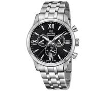 100de100Gübre Jaguar Silberfarbene Uhr J963-4 für Herren - One Size