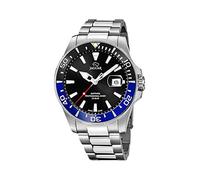 JAGUAR Armbanduhr Modell J860/G aus der Kollektion Executive, Gehäuse 43,5 mm, schwarz, mit Stahlband für Herren, Einfarbig, Armband