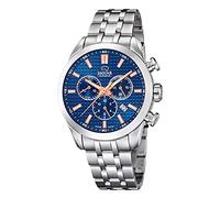 JAGUAR Armbanduhr Modell J865/2 aus der Kollektion ACAMAR, Gehäuse 43 mm, Blau mit Stahlband für Herren, Einfarbig, Armband