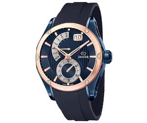 JAGUAR Automatik Herrenuhr Kautschuk Blau - Saphirglas, Wasserdicht 10 ATM - Klassischer Stil - J812/1