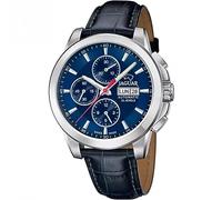 JAGUAR Automatik Herrenuhr Leder Blau - Datum, Saphirglas, Wasserdicht 10 ATM - Elegant - J975/6
