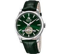 JAGUAR Automatik Herrenuhr Leder Grün - Saphirglas, Wasserdicht 5 ATM - Elegant - J966/4 Automatic Balancier