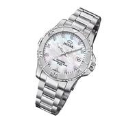 Jaguar Edelstahl Damen Uhr J870/1 Analog Armbanduhr silber Cosmopolitan UJ870/1