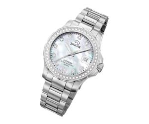 Jaguar Edelstahl Damen Uhr J892/1 Analog Fashion Armbanduhr silber UJ892/1