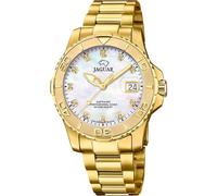 JAGUAR Herrenuhr Edelstahl 316L Gold - Quarz, Datum, Saphirglas - Wasserdicht 20 ATM - J971/5 Couples Diver