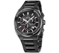 JAGUAR Herrenuhr Edelstahl 316L Schwarz - Chronograph Quarz, Datum, Saphirglas, Wasserdicht 5 ATM - J992/1 Executive