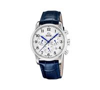 JAGUAR Herrenuhr Leder Blau - Chronograph Quarz, Datum, Saphirglas - Wasserdicht 5 ATM - Elegant - J968/4 Acamar