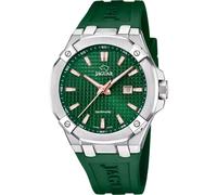 Jaguar Herrenuhr Diplomatic J1010/3 – Edelstahl 316L, Quarz, Kautschukarmband Grün, Saphirglas
