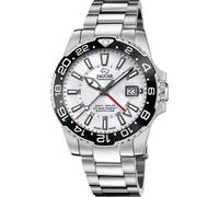 JAGUAR Herrenuhr J1011/1 Keramik, Gehäuse aus Edelstahl 316L, silberfarben, Armband aus Edelstahl 316L, silberfarben
