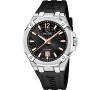 JAGUAR Herrenuhr Diplomatic J1030/4 Automatik Swiss Made Saphirglas Datum Kautschuk Schwarz