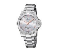 JAGUAR J870/2 Couples Diver Damenuhr, Gehäuse aus Edelstahl 316L, silberfarben, Armband aus 316L-Edelstahl, silberfarben