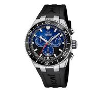 Jaguar quarz schwarzem herren uhr mit schwarzem zifferblatt und gummi armband one_size Schwarz