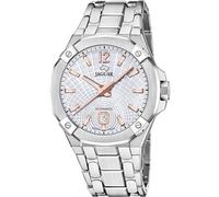 JAGUAR Diplomatic J1029/1 Herrenuhr, Gehäuse aus Edelstahl 316L, silberfarben, Armband aus Edelstahl 316L, silberfarben, weiß