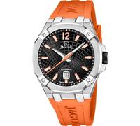 JAGUAR Swiss Made Automatik Herrenuhr Kautschuk Orange - Datum, Saphirglas - Wasserdicht 10 ATM - J1030/1 Automatic