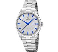 JAGUAR Swiss Made Herrenuhr Analog aus Edelstahl 316l Silberfarben | Quarzwerk, Kalender, Widerstandsfähiges Saphirglas, Wasserdicht 5 ATM J1041/2 Essentia