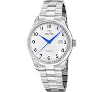 JAGUAR Swiss Made Herrenuhr Analog aus Edelstahl 316l Silberfarben | Quarzwerk, Kalender, Widerstandsfähiges Saphirglas, Wasserdicht 5 ATM J1041/1 Essentia