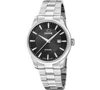 JAGUAR Swiss Made Herrenuhr Analog aus Edelstahl 316l Silberfarben | Quarzwerk, Kalender, Widerstandsfähiges Saphirglas, Wasserdicht 5 ATM J1041/5 Essentia