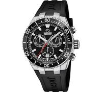 Jaguar Uhren Herrenuhr J1021/5 – Keramik, Edelstahl 316L silberfarben, Kautschukarmband Blau