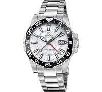 JAGUAR Herrenuhr J1011/1 Keramik, Gehäuse aus Edelstahl 316L, silberfarben, Armband aus Edelstahl 316L, silberfarben