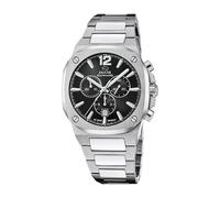JAGUAR Swiss Made Herrenuhr Chronograph aus Edelstahl 316L | Quarzuhr, Kalender, Widerstandsfähiges Saphirglas, Wasserdicht 10 ATM, J1025/3, Swiss Made Rondcarre