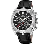 JAGUAR Herrenuhr J857/D Swiss Made – Chronograph Quarz – Saphirglas – Edelstahl 316L, Leder schwarz