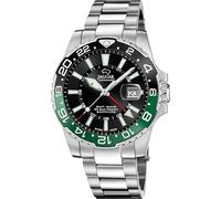 JAGUAR Swiss Made Herrenuhr Doppelzeitzone - Edelstahl Keramik - Quarz, Datum, Saphirglas - Wasserdicht 20 ATM - J1011/5 Ceramic