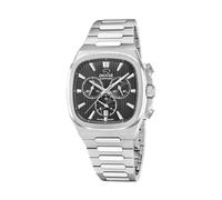 JAGUAR Swiss Made Herrenuhr Edelstahl 316L Silber - Chronograph Quarz, Datum, Saphirglas - Wasserdicht 5 ATM - J1048/4 Rondcarre