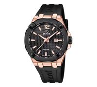 JAGUAR Diplomatic Herren Uhr analog Quarzwerk mit Silikon Armband J1013/1