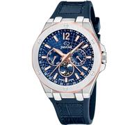 JAGUAR Uhr Für Herren J1040/2 Diplomatic Multi Edelstahl Case BlauLeder Band