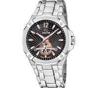 JAGUAR Swiss Made Uhr Automatik Herren aus Edelstahl 316l Silberfarben | Analoge Herrenuhr, Widerstandsfähiges Saphirglas, Wasserdicht 10 ATM J1007/4 Automatico, Schwarzes Zifferblatt
