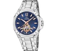 JAGUAR Swiss Made Uhr Automatik Herren aus Edelstahl 316l Silberfarben | Analoge Herrenuhr, Widerstandsfähiges Saphirglas, Wasserdicht 10 ATM J1007/2 Automatico, Blaues Zifferblatt