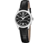 JAGUAR Uhr Für Damen J1046/4 Acamar Silber Edelstahl Case SchwarzLeder Band