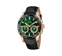 Jaguar Uhren Hybrid-Smartwatch J959/2 – Analog, Leder schwarz, 10 ATM, Musik & Anrufe