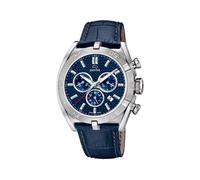 JAGUAR - Unisex Erwachsener Uhrenmodell J857 / 2 aus der Executive-Kollektion, 45,8 mm blaues Gehäuse mit blauem Lederarmband für Herren - J857/2