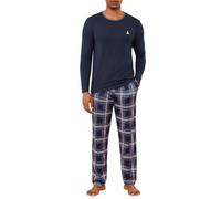Jahetuul Schlafanzug Herren lang Schlafhose Karomuster Pyjama Männer Schlafanzüge für Herren Nachtwäsche Schlafbekleidung Pyjamahose Homewear Man