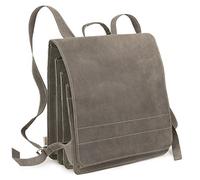 Jahn-Tasche - Sehr Großer Lederrucksack/Lehrer-Rucksack Größe XL aus Büffel-Leder, Grau, Modell 670