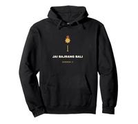 Jai Bajrang Bali Hindu-Gott Hanuman Gada Devotional Pullover Hoodie