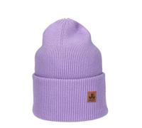 JAIL JAM Moderne Unisex Wool Beanie 'Spandau' mit hoher Krempe, Damen Herren Seemannsmütze, doppellagig, Mütze:Lilac