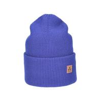 JAIL JAM Moderne Unisex Wool Beanie 'Spandau' mit hoher Krempe, Damen Herren Seemannsmütze, doppellagig, Mütze:Royal Blue