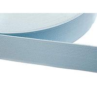 Jajasio 12 Meter Gummiband zum Nähen in 20 Farben elastische Band für Kleid Rock Hosen 11 - hellblau 20mm