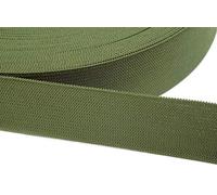 Jajasio 12 Meter Gummiband zum Nähen in 20 Farben elastische Band für Kleid Rock Hosen 17 - olivgrün 20mm