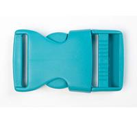 Jajasio 2 Stk. Gurtband-Steckschließer für Gurtband Klickverschluss in 17 Farben Steckschnalle türkisblau 15mm