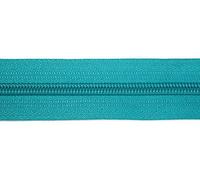Jajasio Endlosreißverschluss mit Zipper 3mm (Nonlock), 50 Meter, Reißverschluss endlos Auswahl aus 40 Farben/Farbe: 78 - türkis