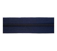 Jajasio Endlosreißverschluss mit Zipper 3mm (Nonlock), 50 Meter, Reißverschluss endlos Auswahl aus 40 Farben/Farbe: 73 - dunkelblau