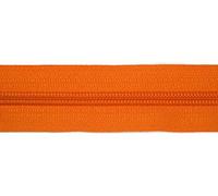 Jajasio Endlosreißverschluss mit Zipper 3mm (Nonlock), 50 Meter, Reißverschluss endlos Auswahl aus 40 Farben/Farbe: 58 - orange